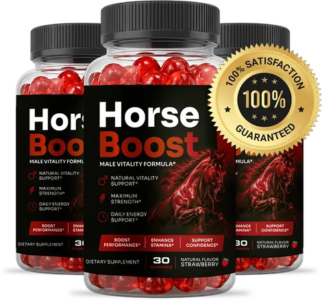 Horse Boost three bottle kit with the satisfaction guarantee seal